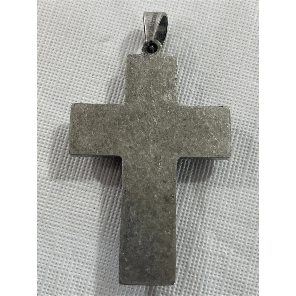Large Stainless‎ Steel Cross Pendant Crucifix Heavy Men's Religious Jewelry
